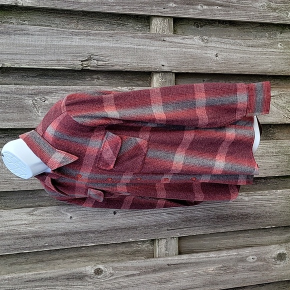 Men's RARE Vintage Wool Blend Flannel Button Down Shirt - Picture 9 of 17